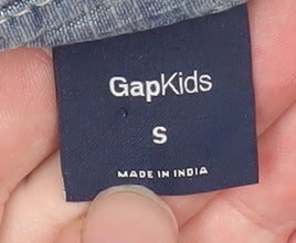 Girls UK Size 7 Years Gap Blue Basic Button-Up