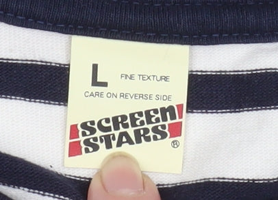 Womens UK Size L Screen Stars Multicoloured Basic T-Shirt