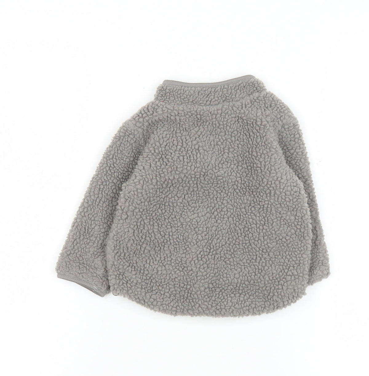 H&M Unisex Baby Grey Fleece Full Zip Basic Jacket 6-9 Months