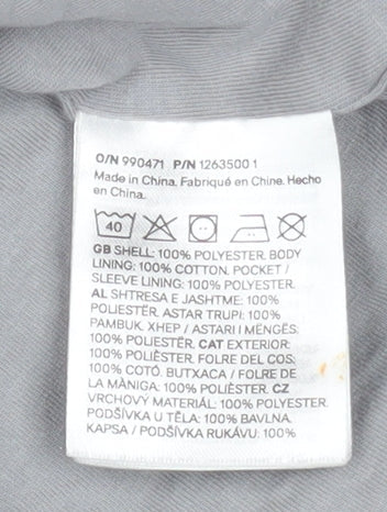 H&M Unisex Baby Grey Fleece Full Zip Basic Jacket 6-9 Months