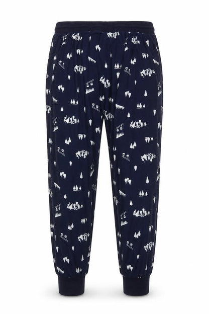 St Bernard for Dunnes Stores Men’s Blue XL Ski Print Pyjama Pants