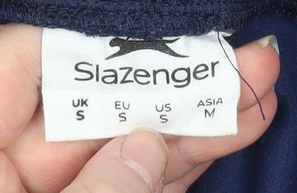 Mens UK Size S Slazenger Regular Fit Track Pants Blue Trousers