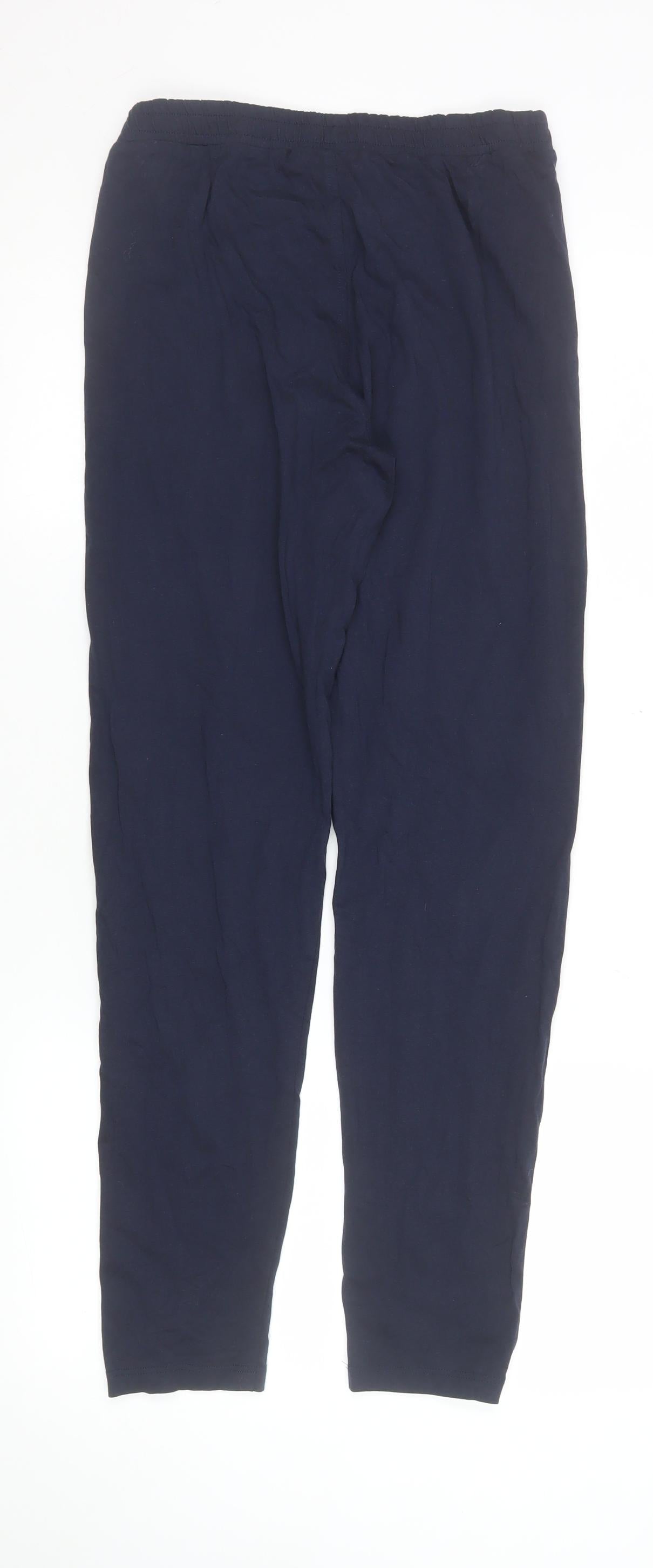 Womens UK Size S Boss Regular Fit Track Pants Blue Trousers