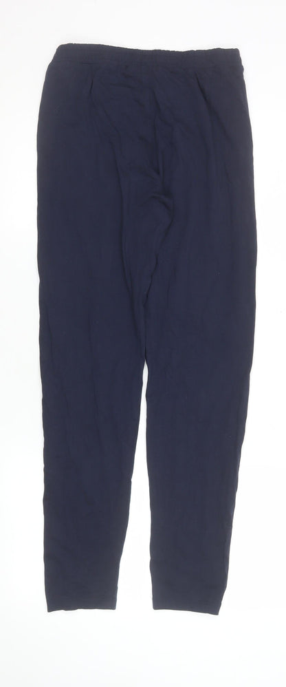 Womens UK Size S Boss Regular Fit Track Pants Blue Trousers