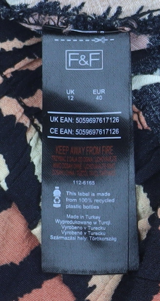 Womens UK Size 12 F&F A-Line Woven Skirt