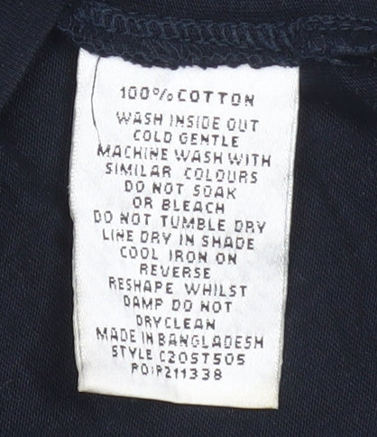 Unisex Adults UK Size L Connor Black Basic T-Shirt