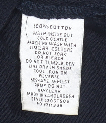 Unisex Adults UK Size L Connor Black Basic T-Shirt
