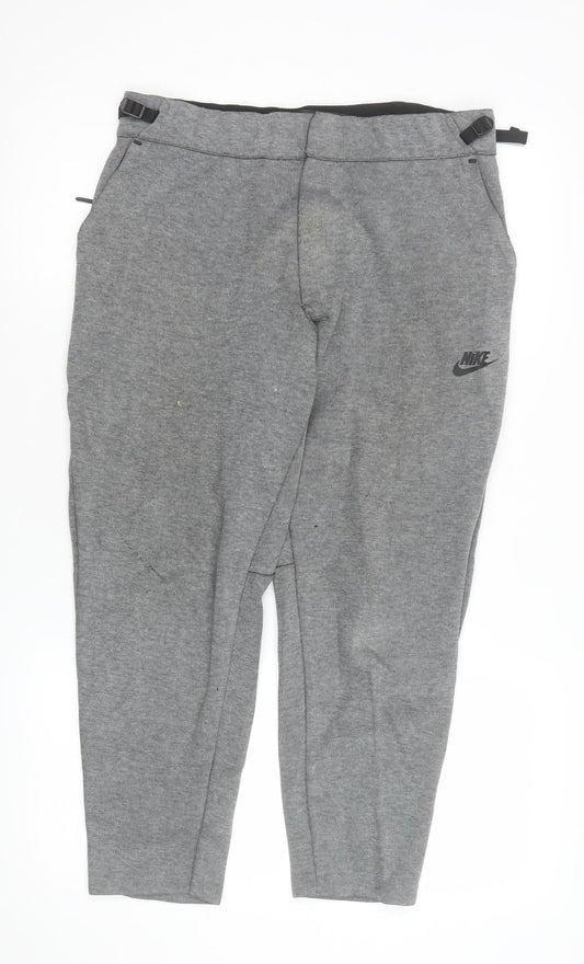 Mens UK Size M Nike Regular Fit Jogger Grey Trousers