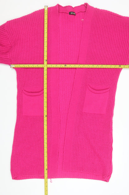Womens UK Size 10 QED London Pink Cardigan Jumper