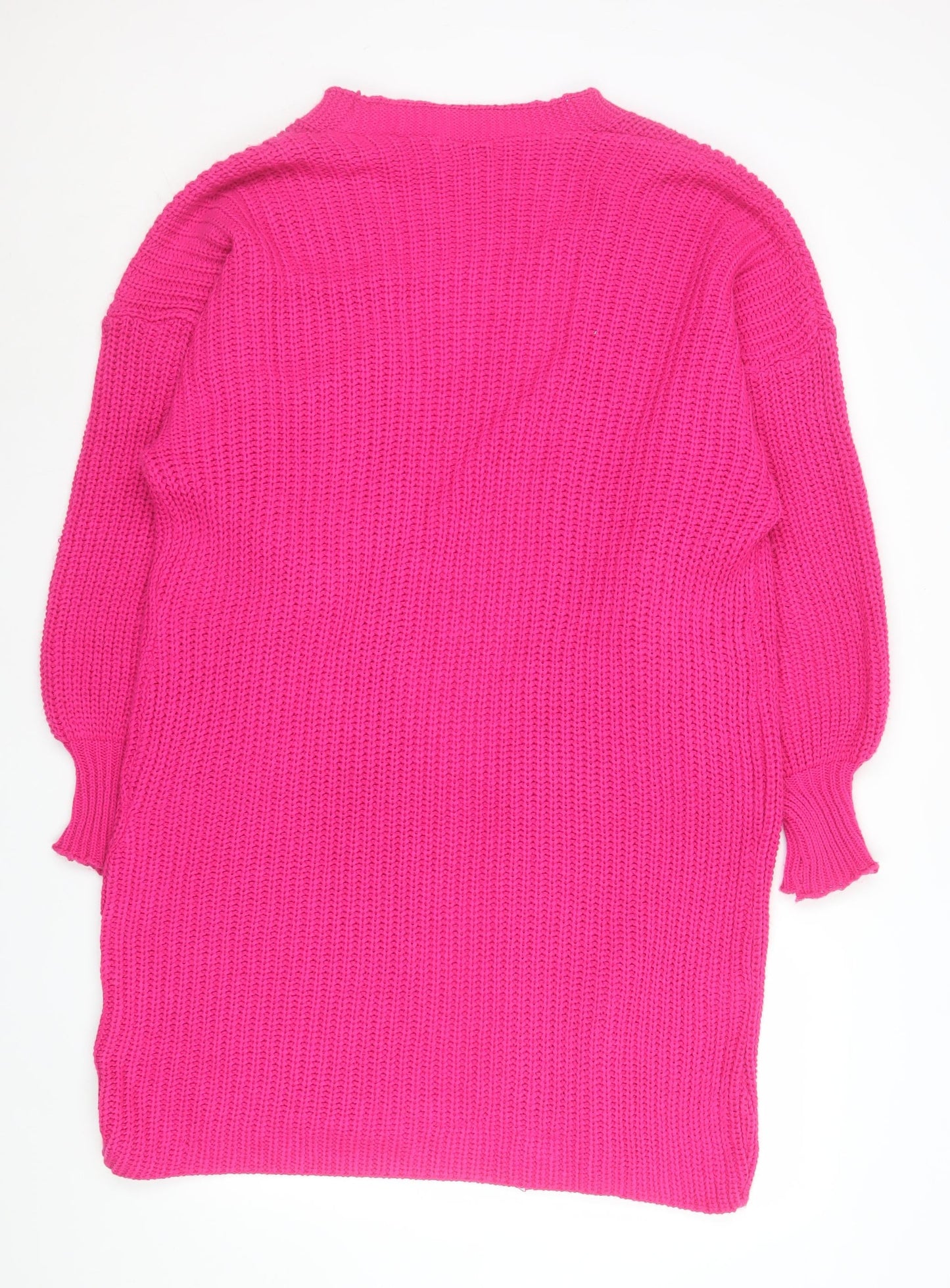 Womens UK Size 10 QED London Pink Cardigan Jumper