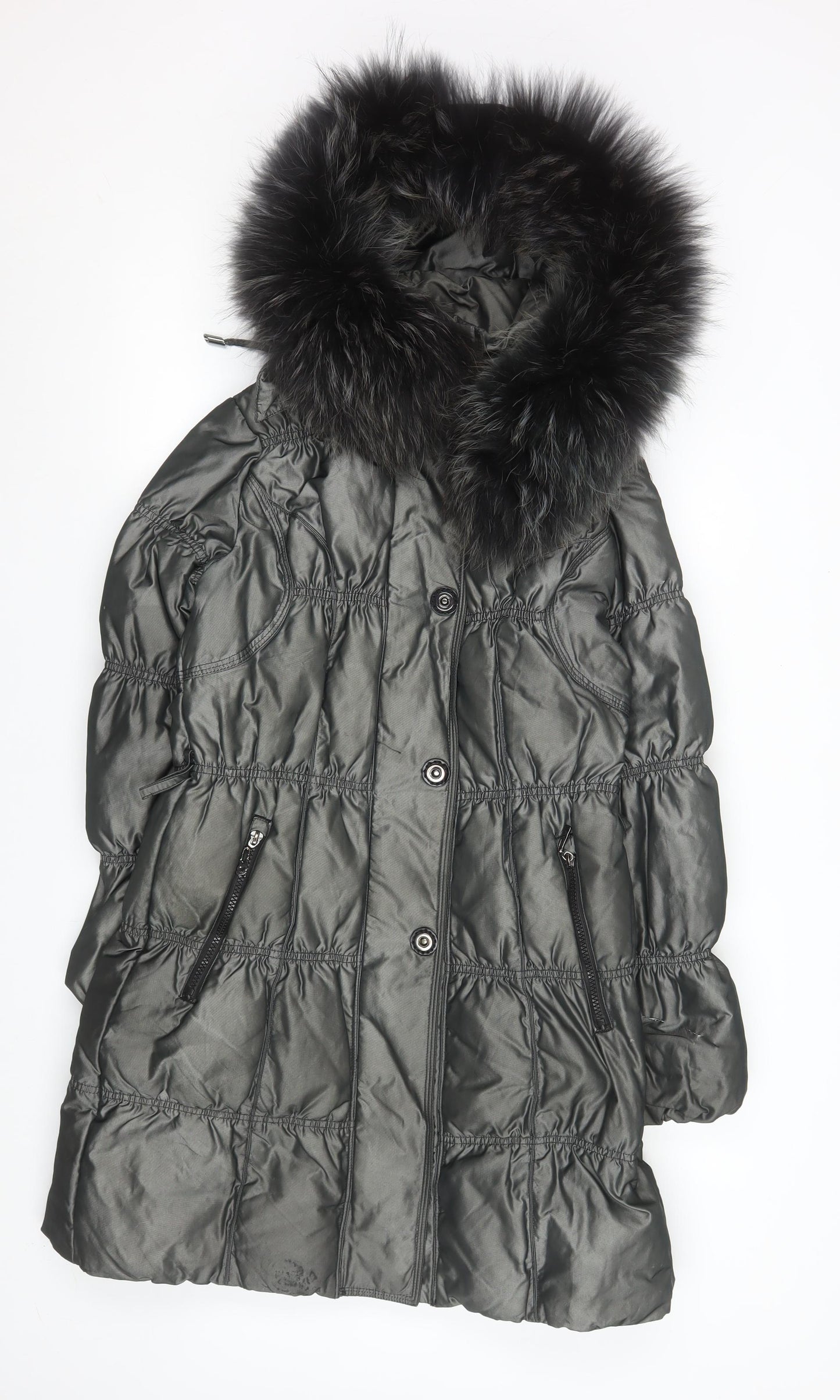 Womens UK Size S Snowimage Grey Puffer Jacket