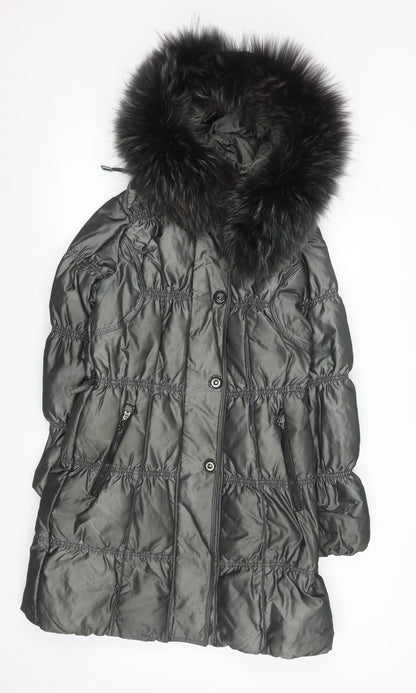 Womens UK Size S Snowimage Grey Puffer Jacket