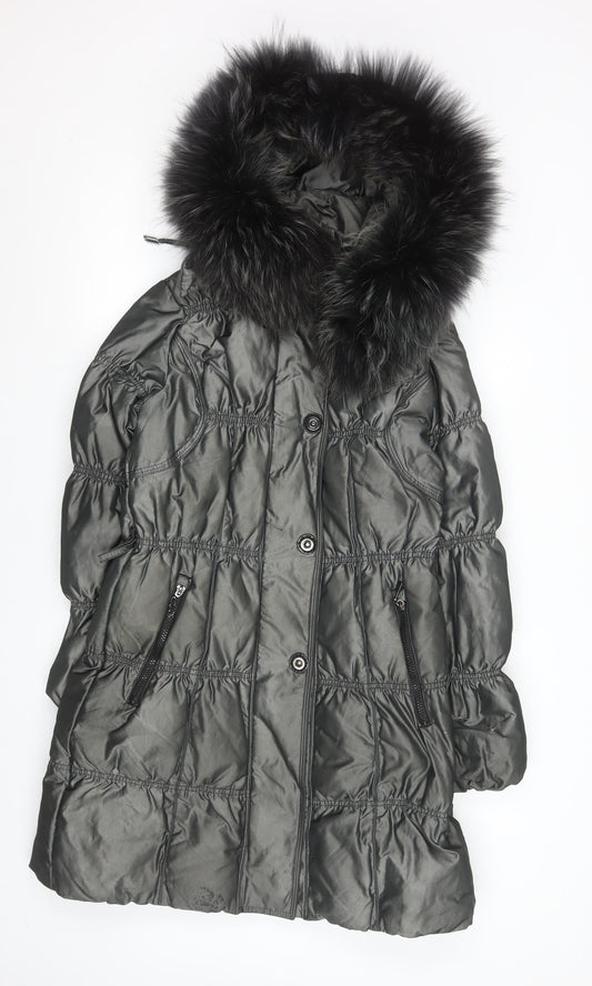 Womens UK Size S Snowimage Grey Puffer Jacket