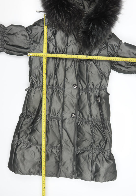 Womens UK Size S Snowimage Grey Puffer Jacket