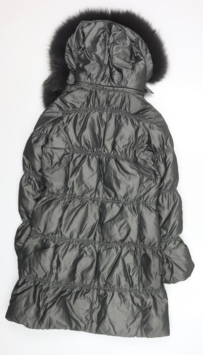 Womens UK Size S Snowimage Grey Puffer Jacket
