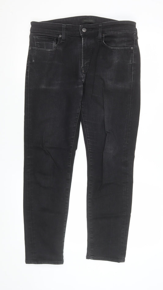Womens UK Size 10 Uniqlo Slim Fit Skinny Black Jeans