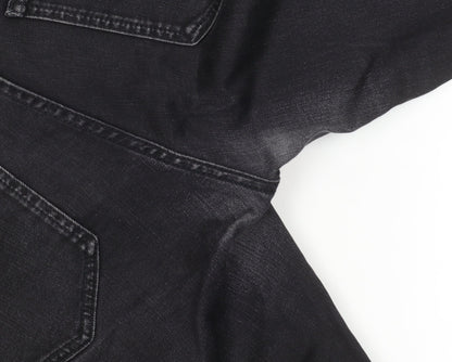 Womens UK Size 10 Uniqlo Slim Fit Skinny Black Jeans