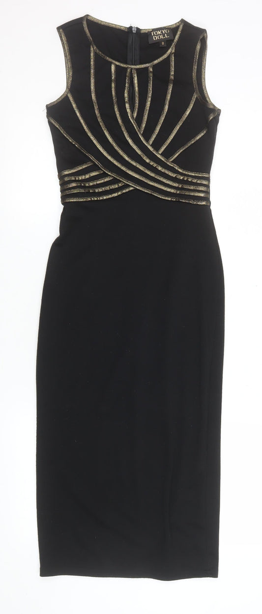 Womens UK Size 8 Tokyo Doll Bodycon Dress