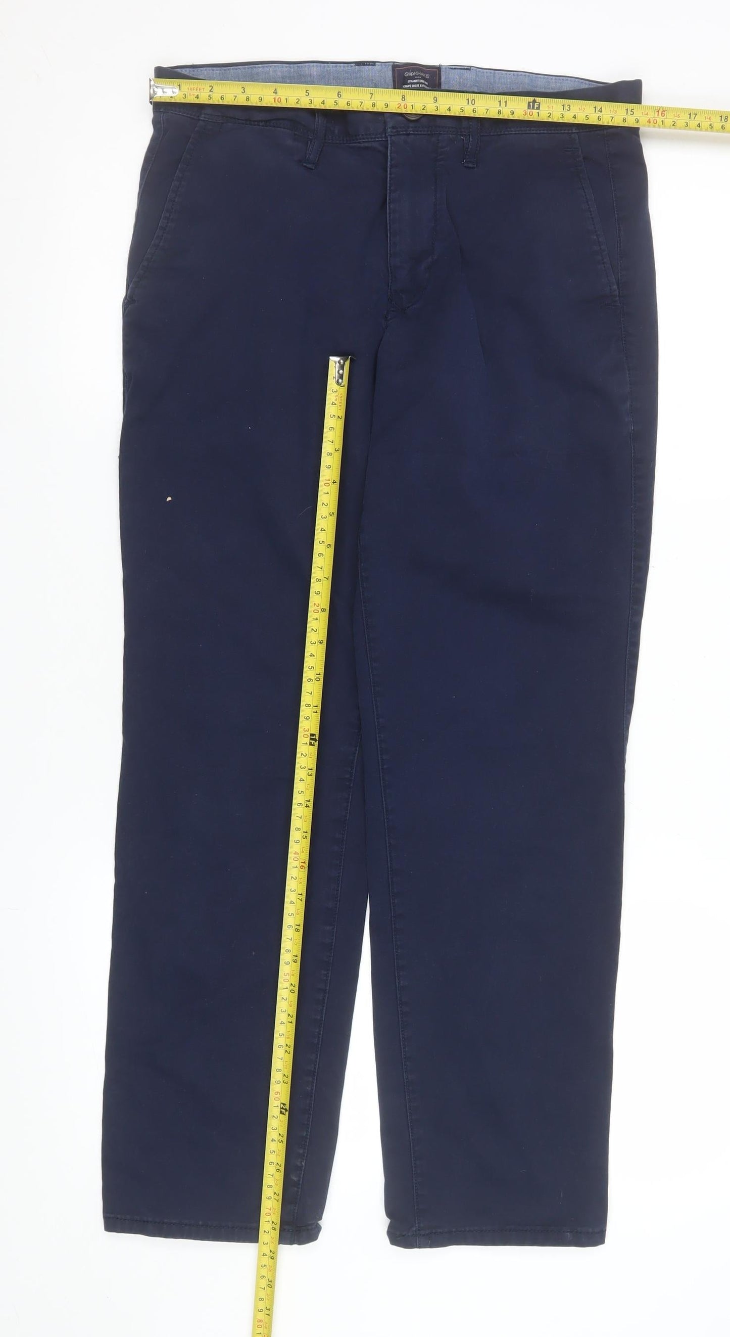 Boys UK Size 30 in Gap Regular Fit Chino Blue Trousers