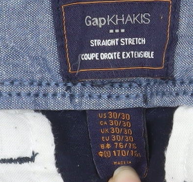 Boys UK Size 30 in Gap Regular Fit Chino Blue Trousers