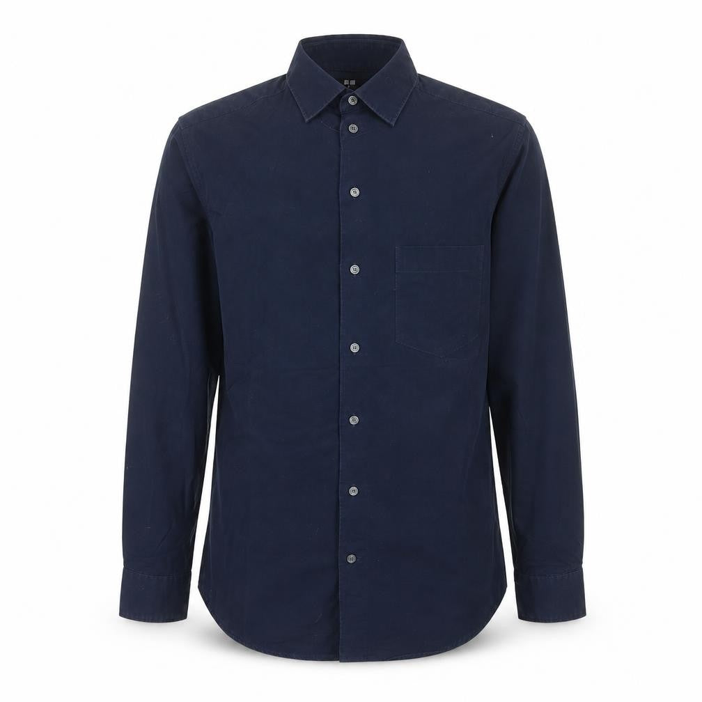 Mens UK Collar Size S Uniqlo Smart Blue  Dress Shirt