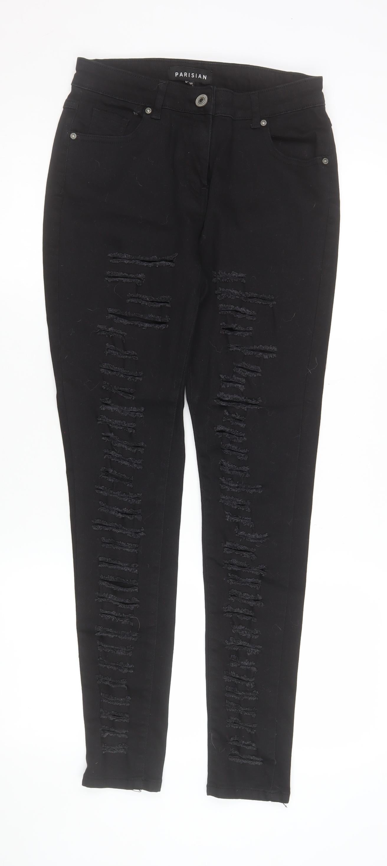 Womens UK Size 12 Parisian Slim Fit Skinny Black Jeans