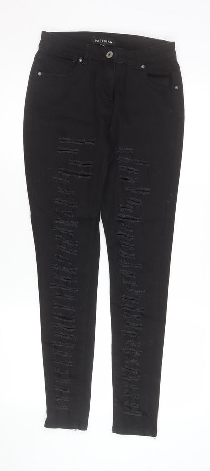 Womens UK Size 12 Parisian Slim Fit Skinny Black Jeans