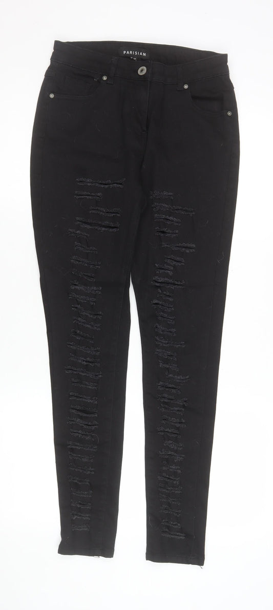 Womens UK Size 12 Parisian Slim Fit Skinny Black Jeans