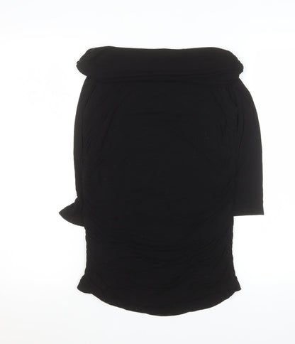 Womens UK Size L Phase Eight Black Tunic Blouse