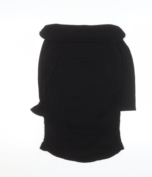Womens UK Size L Phase Eight Black Tunic Blouse