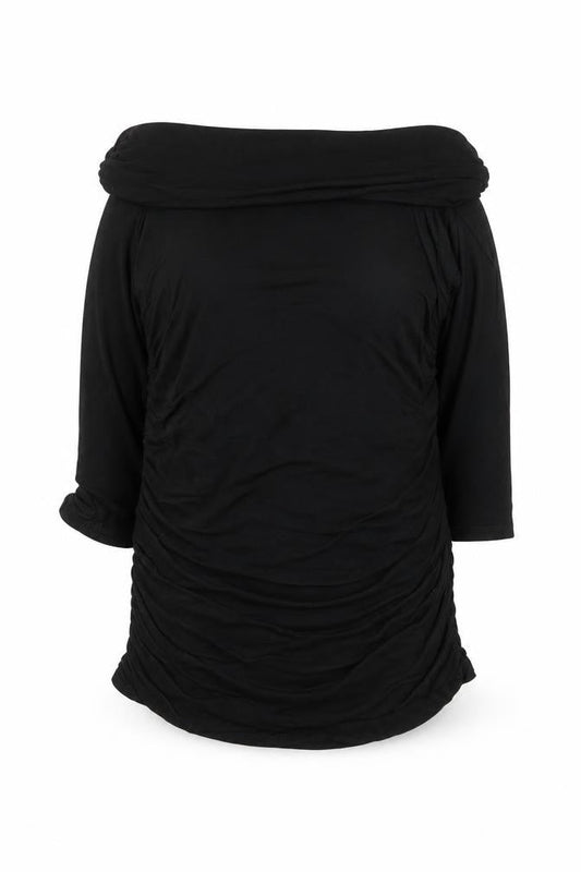 Womens UK Size L Phase Eight Black Tunic Blouse