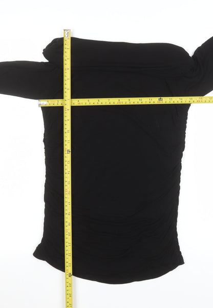 Womens UK Size L Phase Eight Black Tunic Blouse