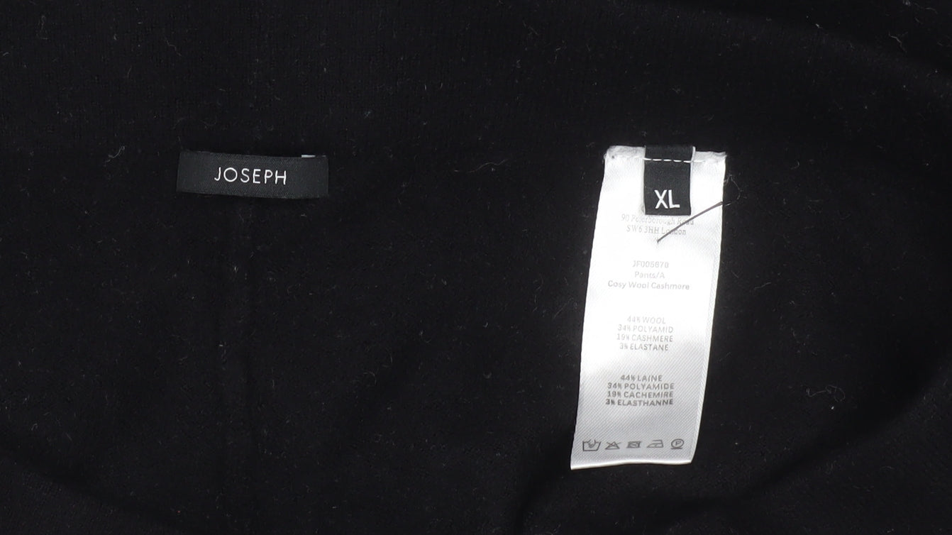 Womens UK Size XL Joseph Regular Fit Casual Business Black Trousers