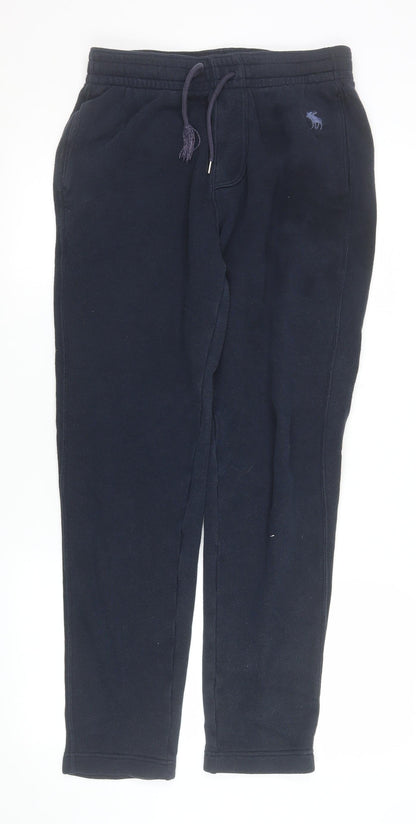 Mens UK Size XS Abercrombie & Fitch Regular Fit Sweatpants Blue Trousers