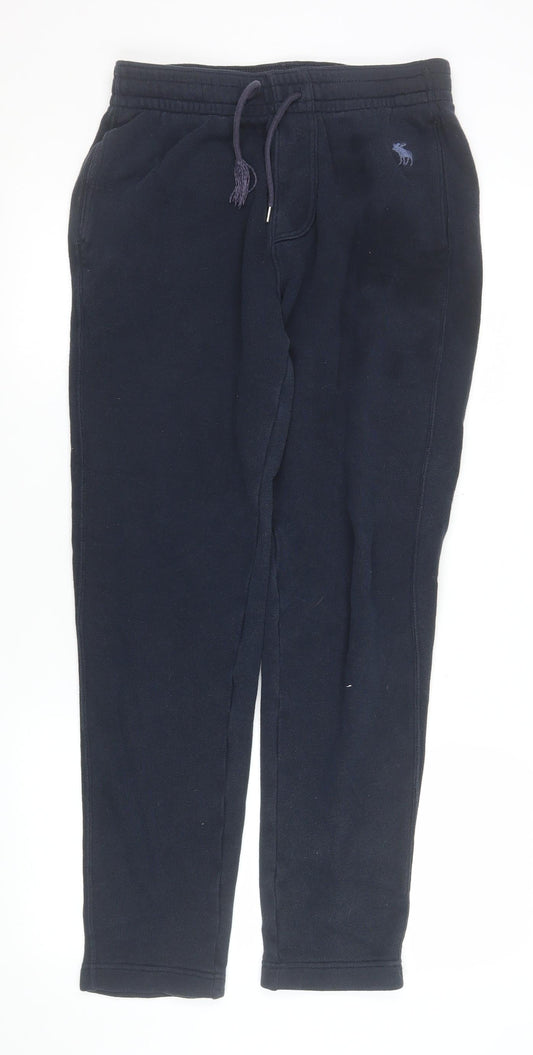 Mens UK Size XS Abercrombie & Fitch Regular Fit Sweatpants Blue Trousers