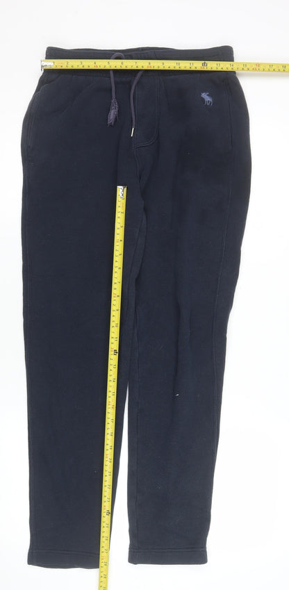 Mens UK Size XS Abercrombie & Fitch Regular Fit Sweatpants Blue Trousers
