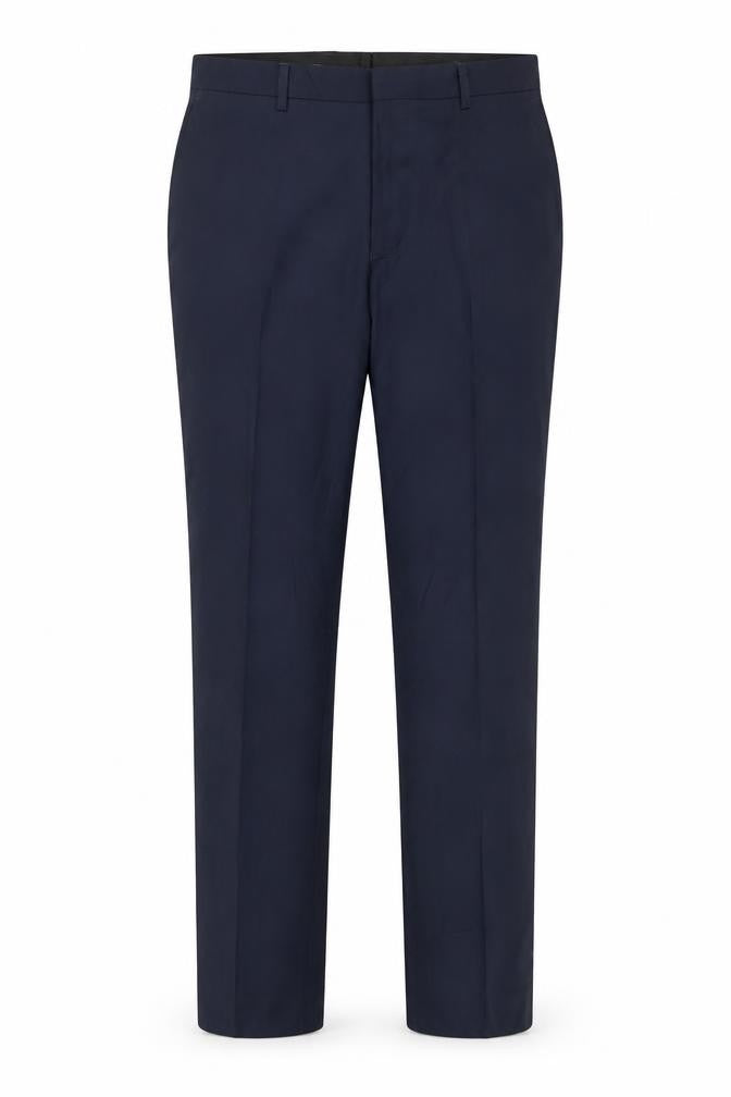 Mens UK Size L FCUK Slim Fit Dress Pants Blue Trousers