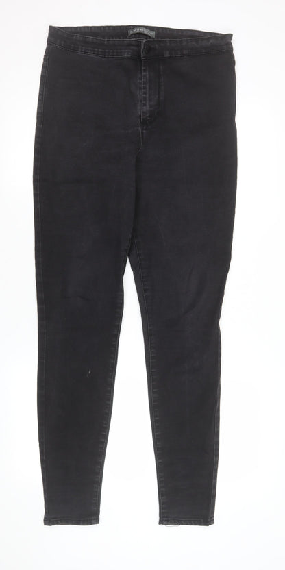 Womens UK Size 16 Denim Co. Slim Fit Skinny Black Jeans