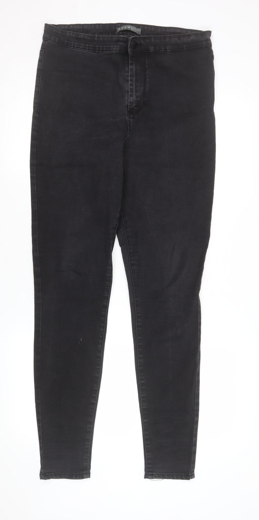 Womens UK Size 16 Denim Co. Slim Fit Skinny Black Jeans