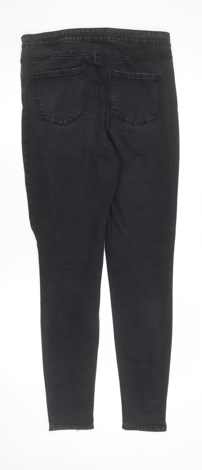 Womens UK Size 16 Denim Co. Slim Fit Skinny Black Jeans