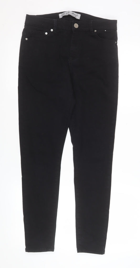 Womens UK Size 12 Denim Co. Slim Fit Skinny Black Jeans