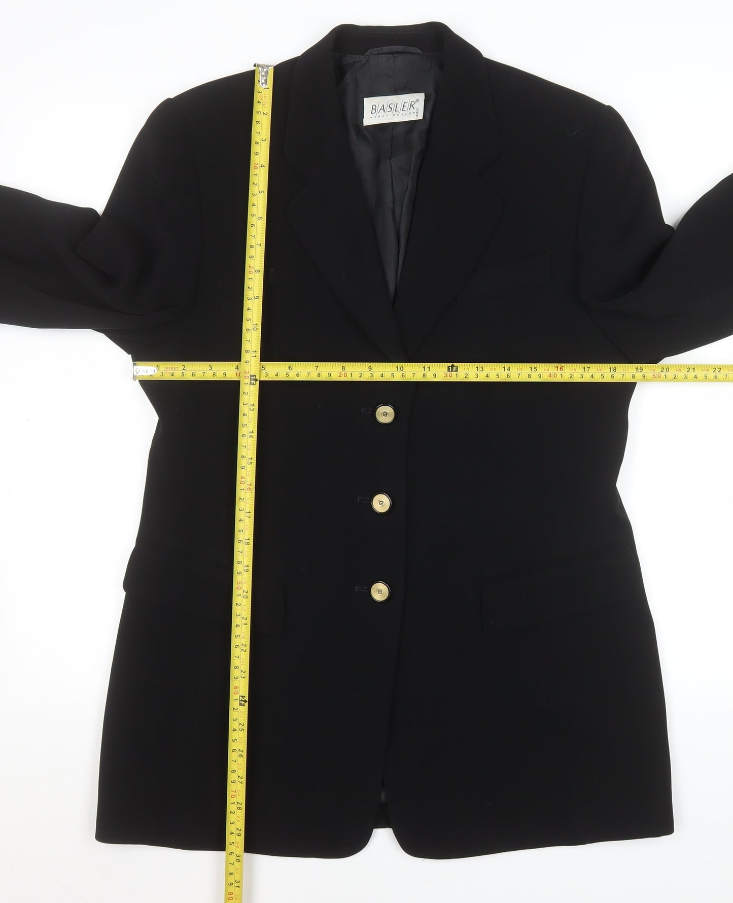 Womens UK Size 12 Basler Regular Black Blazer