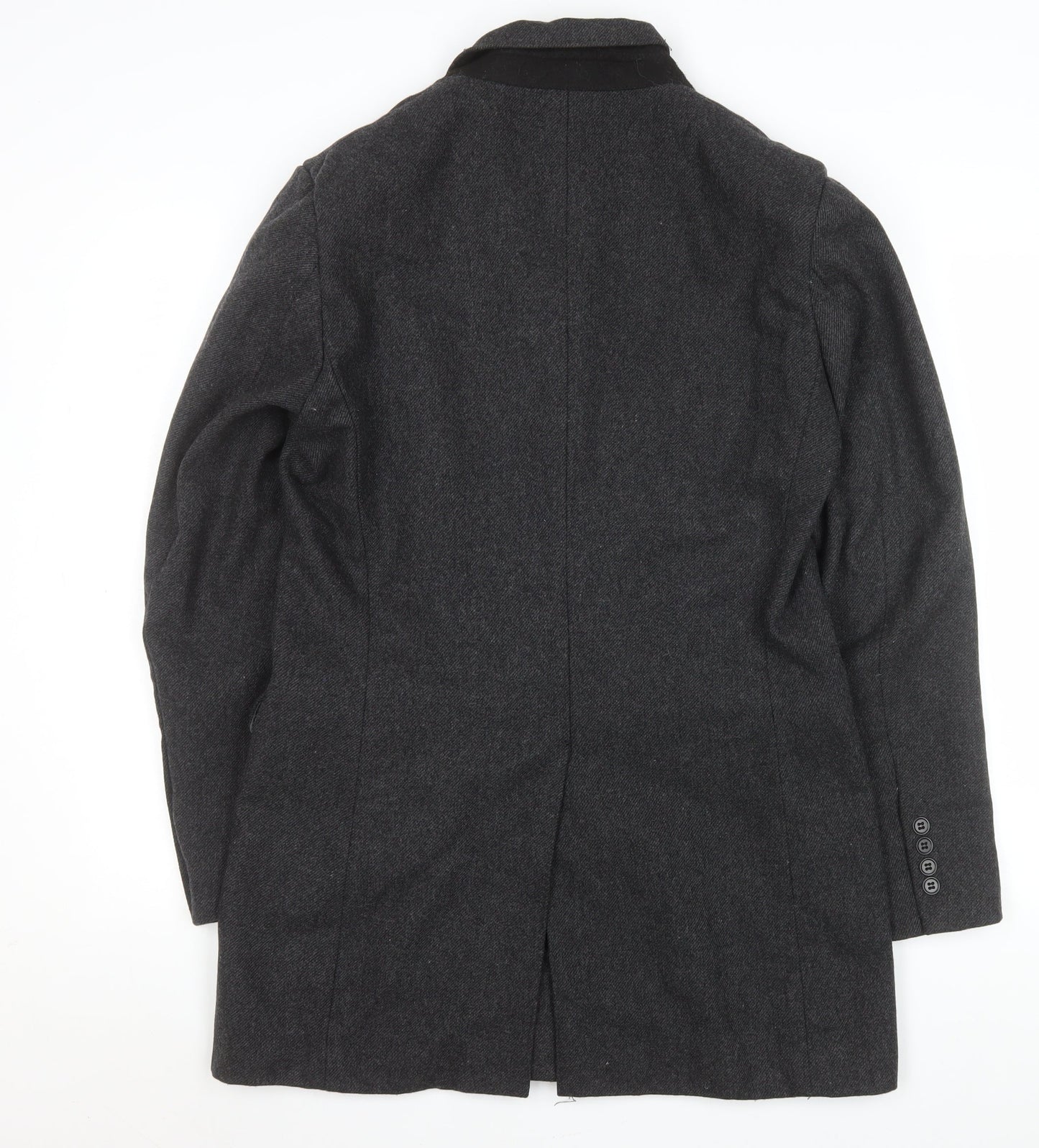 Mens UK Size M Christiano Baldinucci Grey Overcoat