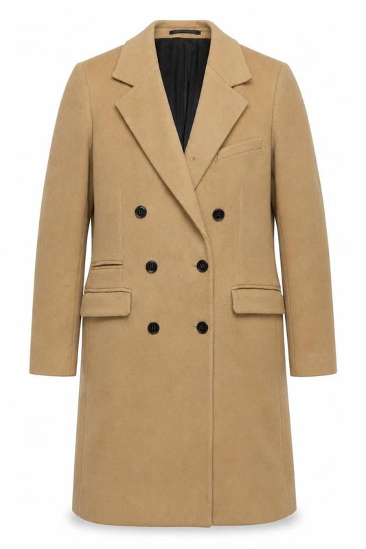 Mens UK Size 38 The Kooples Beige Overcoat