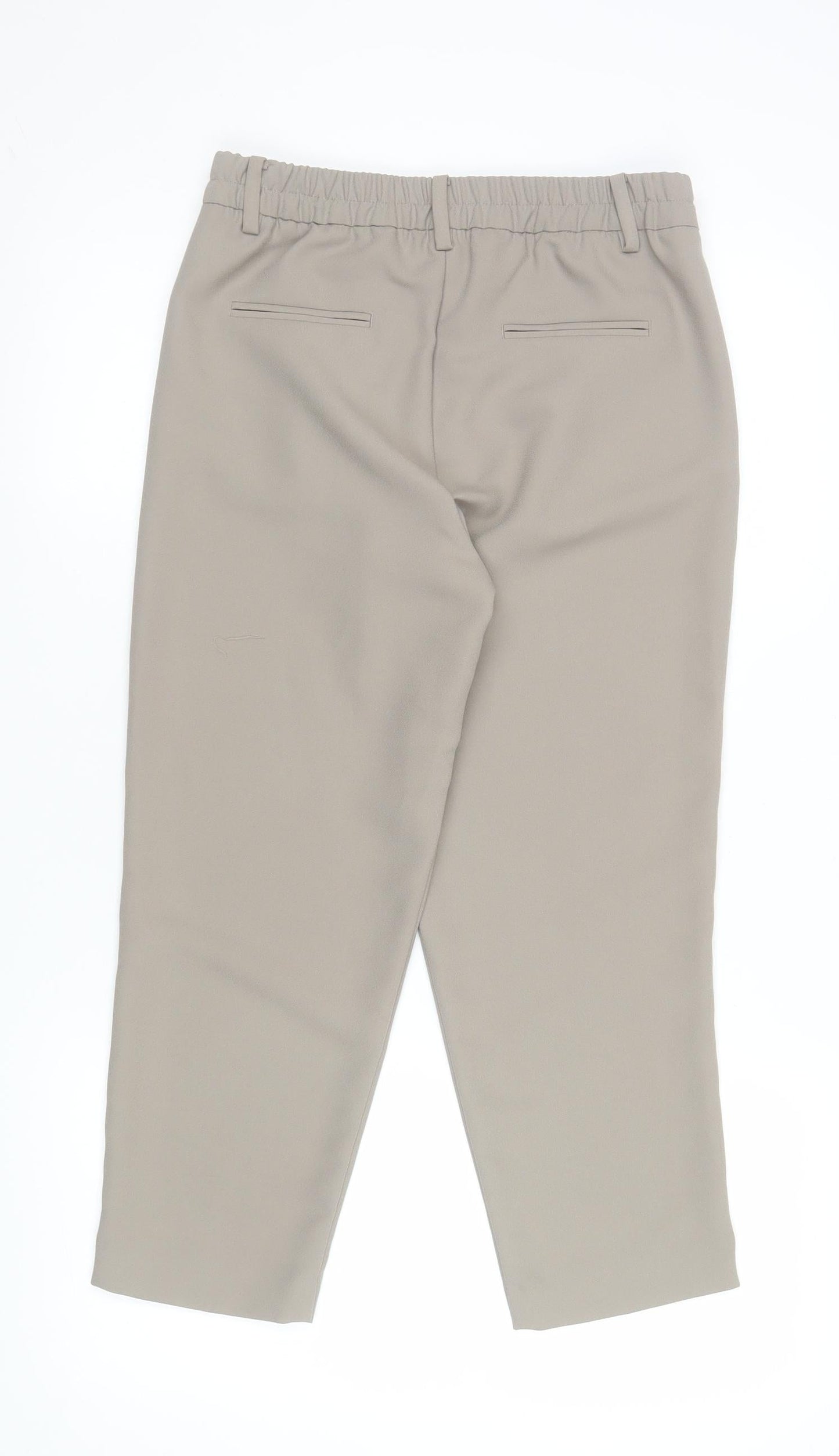 Womens UK Size 6 Benetton Regular Fit BusinessCasualWorkwear Beige Trousers