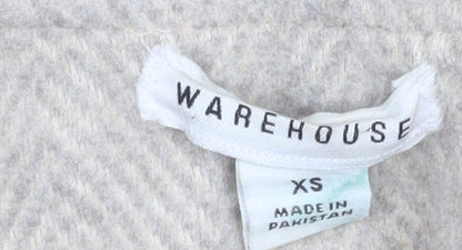 Womens UK Size XS Warehouse Beige Overcoat