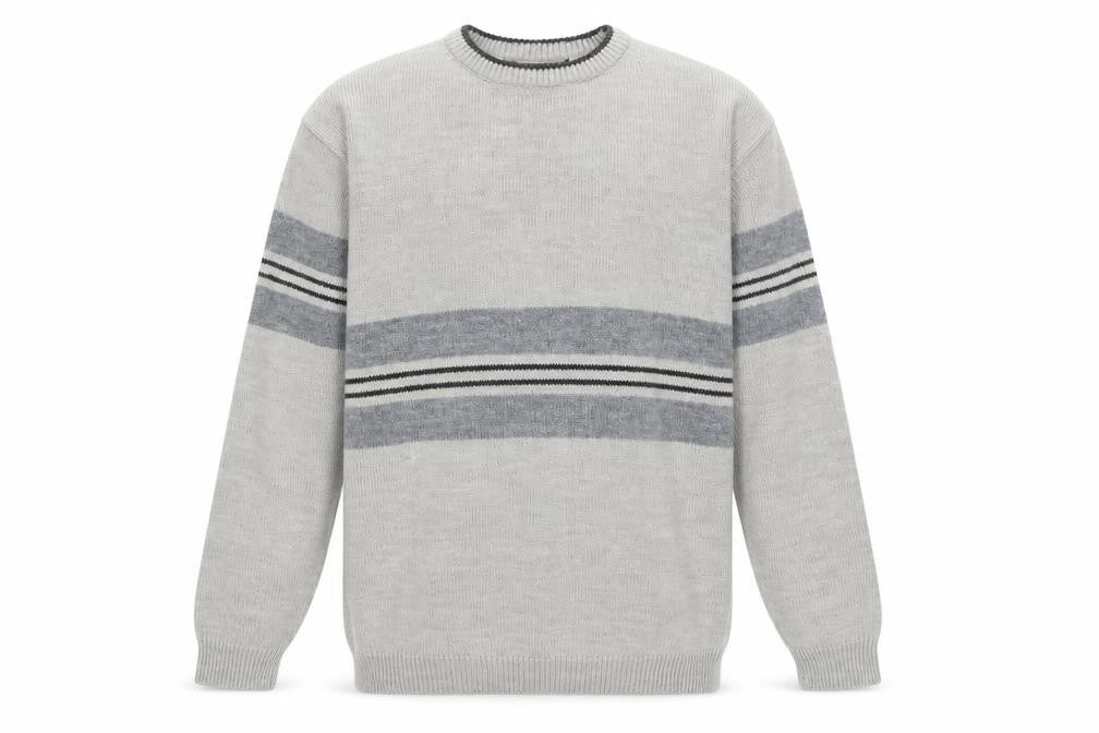 Mens UK Size L St. Bernard Grey Pullover Jumper