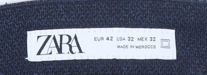 Mens UK Size M Zara Slim Fit Chino Blue Trousers