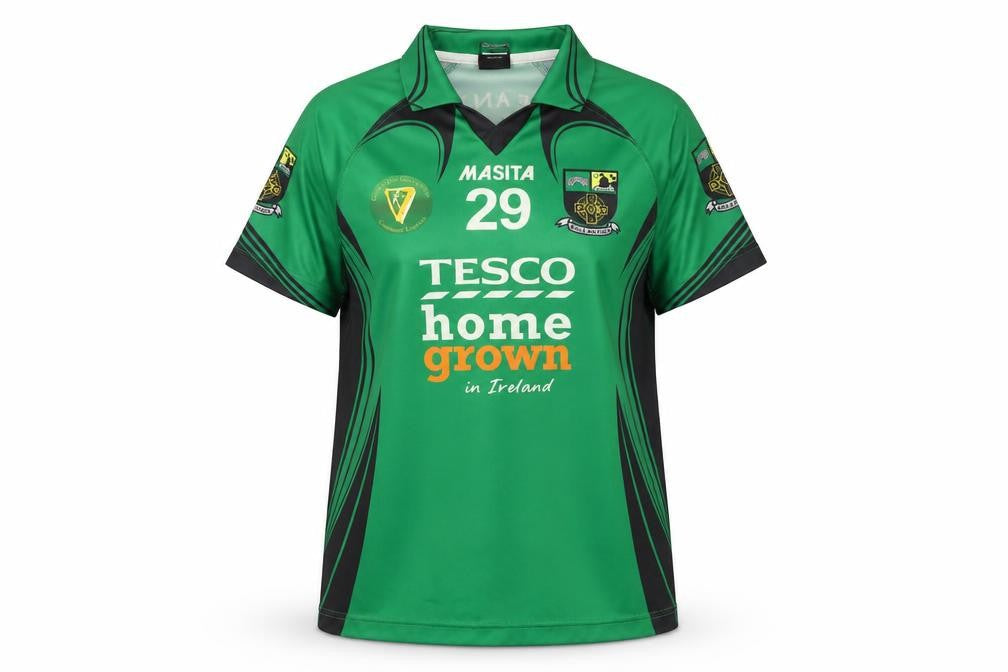 Womens UK Size 14 Masita Green Football T-Shirt