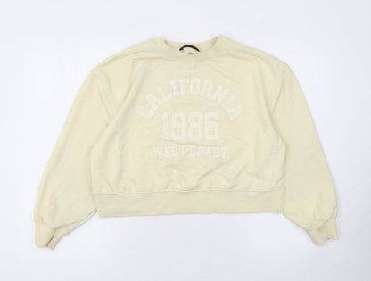 Womens UK Size S Dunnes Stores Beige Pullover Sweatshirt